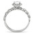 2-Piece Sterling Silver Women's Wedding Ring with CZ Stones, Size 10 - IMAGE 3