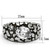 Stainless Steel Men's Tapered Ring with Oval Cubic Zirconia - Size 13 (Pack of 2) - IMAGE 2