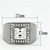 Men's Stainless Steel Ring with Square Clear Crystals - Size 9 - IMAGE 2