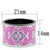 Stainless Steel Women's Ring with Pink and Purple Epoxy - Size 8 (Pack of 3) - IMAGE 2