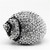 Women's High Polished Stainless Steel Snail Shell Shaped Ring with Crystals - Size 8 - IMAGE 3