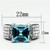 Women's High Polished Stainless Steel Ring with Sea Blue Crystals - Size 5 - IMAGE 2