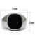 Stainless Steel Men's Flair Ring with Jet Black Epoxy - Size 10 (Pack of 2) - IMAGE 2