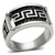 Men's Zig Zag Shaped Stainless Steel Ring - Size 8 (Pack of 2) - IMAGE 1