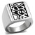 Men's High Polished Stainless Steel Ring - Size 11 (Pack of 2) - IMAGE 1