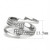 Women's Stainless Steel Split Style Ring with Clear Crystals - Size 7 (Pack of 2) - IMAGE 2