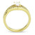 2-Piece Women's IP Gold Plated Stainless Steel Ring Set with Marquise Shaped CZ, Size 5 (Pack of 2) - IMAGE 3