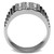 Stainless Steel Men's Ring with Crystals - Size 10 (Pack of 2) - IMAGE 3