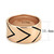 Unisex Rose Gold Ion Plated Stainless Steel Ring with Jet Black Epoxy - Size 7 (Pack of 2) - IMAGE 2
