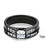 2-Piece Women's Black IP Stainless Steel Wedding Ring Set with Cubic Zirconia, Size 9 - IMAGE 2