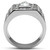 Stainless Steel Men's Ring with Round Crystals - Size 10 (Pack of 2) - IMAGE 3