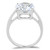 Women's High Polished Stainless Steel Cathedral Engagement Ring with CZ Stone - Size 7 (Pack of 2) - IMAGE 3