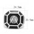 Men's Stainless Steel Masonic Ring with Jet Black Epoxy - Size 12 - IMAGE 2