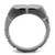 Ion Plated Light Black Stainless Steel Men's Ring - Size 12 (Pack of 2) - IMAGE 3