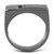 Men's Ion Plated Light Black Stainless Steel Ring - Size 11 (Pack of 2) - IMAGE 3