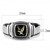 Men's Two Tone IP Stainless Steel Eagle Designed Ring with Black Jet Epoxy - Size 13 (Pack of 2) - IMAGE 2