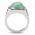 Men's Stainless Steel Ring with Emerald Synthetic Jade - Size 13 (Pack of 2) - IMAGE 3