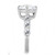 Women's Stainless Steel Prong Engagement Ring with Cubic Zirconia - Size 10 (Pack of 2) - IMAGE 4