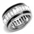 Women's Stainless Steel Boho Ring with Crystals - Size 9 - IMAGE 1