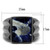 Men's Stainless Steel Ring with Capri Blue Semi Precious Sodalite Stone - Size 10 - IMAGE 2