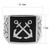 Men's Stainless Steel Anchor Designed Ring with Black Jet Epoxy - Size 8 - IMAGE 2
