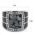 Men's Stainless Steel Ring with Black Jet Snowflake Obsidian Semi Precious Stone - Size 10 - IMAGE 2