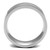 Men's Straight Stainless Steel Ring, Size 11 (Pack of 3) - IMAGE 3