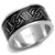 Men's Stainless Steel Celtic Ring with Jet Black Epoxy, Size 13 (Pack of 2) - IMAGE 1
