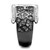 Women's Two-Tone Ion Plated Stainless Steel Ring with Black Diamond Crystal - Size 10 - IMAGE 4