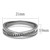 Women's Stainless Steel Infinity Shaped Ring with Crystals - Size 7 (Pack of 2) - IMAGE 2