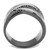 Women's Two Tone Light Black Ion Plated Stainless Steel Ring, Size 13 (Pack of 2) - IMAGE 3