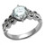 Women's Stainless Steel Pave Engagement Ring with Round CZ - Size 6 (Pack of 2) - IMAGE 1
