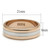 Men’s Two-Tone IP Rose Gold Plated Stainless Steel Ring - Size 8 (Pack of 2) - IMAGE 2