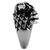 Men's Stainless Steel Eagle Face Design Ring with Black Jet Epoxy - Size 12 (Pack of 2) - IMAGE 4