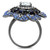 Women's Stainless Steel Flower Shaped Ring with Blue and Clear CZ - Size 8 (Pack of 2) - IMAGE 3