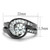 2-Piece Women's Light Black IP Stainless Steel Wedding Ring Set with CZ Stones, Size 9 - IMAGE 2