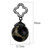 Women's IP Black Stainless Steel Earrings with Multicolor Synthetic Onyx Stones - IMAGE 2
