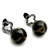 Women's IP Black Stainless Steel Earrings with Multicolor Synthetic Onyx Stones - IMAGE 3