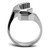 Men's High Polished Stainless Steel Freeform Ring - Size 13 (Pack of 2) - IMAGE 3