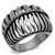 Men's High Polished Stainless Steel Ring with Jet Black Epoxy - Size 12 (Pack of 2) - IMAGE 1