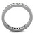 Women's Stainless Steel Wedding Ring with Cubic Zirconia - Size 11 (Pack of 2) - IMAGE 3