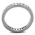 Women's Stainless Steel Wedding Ring with Cubic Zirconia - Size 12 (Pack of 2) - IMAGE 3
