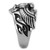 Men's Stainless Steel Eagle Design Ring with Black Jet Epoxy - Size 8 (Pack of 2) - IMAGE 4