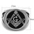 Men's Stainless Steel Masonic Design with Epoxy Black Jet Ring - Size 12 (Pack of 2) - IMAGE 2