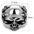 Stainless Steel Skull Shaped Men's Ring with Black Jet Epoxy - Size 10 (Pack of 2) - IMAGE 2