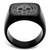 Men's Black Ion Plated Skull Design Stainless Steel Ring - Size 10 - IMAGE 3