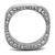 Women's High Polished Stainless Steel Ring with Clear Top Grade Crystals - Size 6 - IMAGE 3