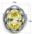 Women's Stainless Steel Ring with Citrine Yellow and Clear CZ Stones - Size 5 - IMAGE 2