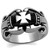 Men's Stainless Steel Cross Shaped Ring - Size 13 (Pack of 2) - IMAGE 1
