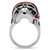 Women's Stainless Steel Skull Shaped Ring with Red Epoxy - Size 6 (Pack of 2) - IMAGE 4